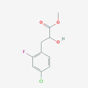 molecular formula C10H10ClFO3 B13598045 Methyl 3-(4-chloro-2-fluorophenyl)-2-hydroxypropanoate 