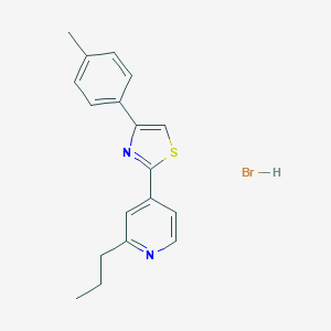 molecular formula C18H19BrN2S B135981 2-(2-Propylpyridin-4-yl)-4-(p-tolyl)thiazole hydrobromide CAS No. 298197-04-3