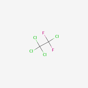 molecular formula C2Cl4F2<br>ClF2CCCl3<br>C2Cl4F2 B1359812 1,1,1,2-Tetrachloro-2,2-difluoroethane CAS No. 76-11-9