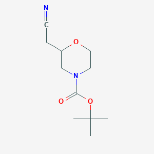 molecular formula C11H18N2O3 B1359817 Tert-butyl 2-(cyanomethyl)morpholine-4-carboxylate CAS No. 259180-69-3