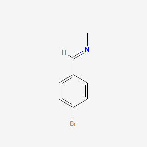 molecular formula C8H8BrN B13598217 Methanamine, N-[(4-bromophenyl)methylene]- CAS No. 35003-56-6