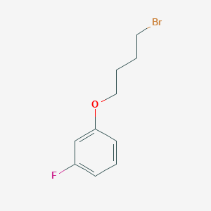 molecular formula C10H12BrFO B13598253 1-(4-Bromobutoxy)-3-fluorobenzene 