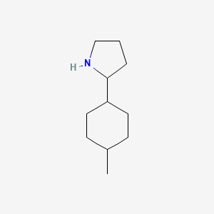 molecular formula C11H21N B13598259 2-(4-Methylcyclohexyl)pyrrolidine 