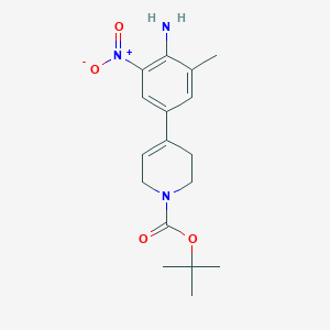 tert-butyl 4-(4-amino-3-methyl-5-nitrophenyl)-5,6-dihydropyridine-1(2H)-carboxylate