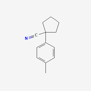 1-(4-Methylphenyl)cyclopentane-1-carbonitrile