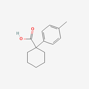 molecular formula C14H18O2 B1359857 1-(4-METHYLPHENYL)-1-CYCLOHEXANECARBOXYLIC ACID CAS No. 84682-27-9