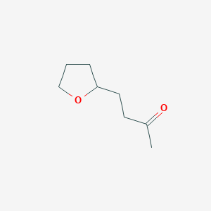 molecular formula C8H14O2 B13598766 4-(Oxolan-2-yl)butan-2-one 