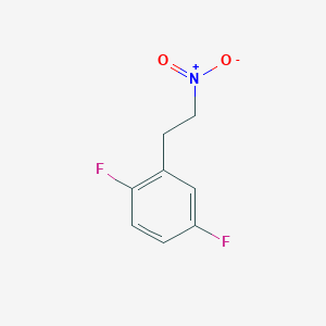 molecular formula C8H7F2NO2 B13598813 1,4-Difluoro-2-(2-nitroethyl)benzene 