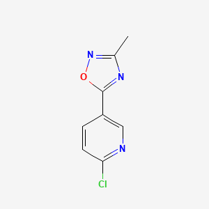 2-Chloro-5-(3-methyl-1,2,4-oxadiazol-5-yl)pyridine