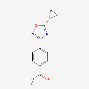4-(5-Cyclopropyl-1,2,4-oxadiazol-3-yl)benzoic acid