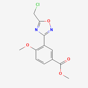 Methyl 3-[5-(chloromethyl)-1,2,4-oxadiazol-3-yl]-4-methoxybenzoate