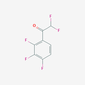 molecular formula C8H3F5O B13598881 2,2-Difluoro-1-(2,3,4-trifluorophenyl)ethanone 