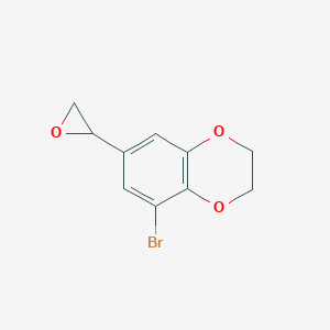 molecular formula C10H9BrO3 B13598890 5-Bromo-7-(oxiran-2-yl)-2,3-dihydrobenzo[b][1,4]dioxine 