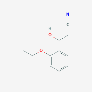 molecular formula C11H13NO2 B13598928 3-(2-Ethoxyphenyl)-3-hydroxypropanenitrile 