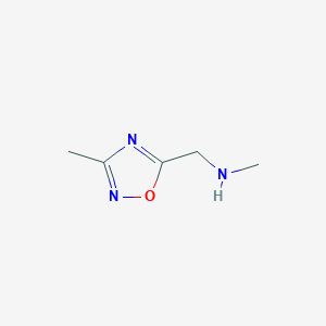 N-methyl-1-(3-methyl-1,2,4-oxadiazol-5-yl)methanamine