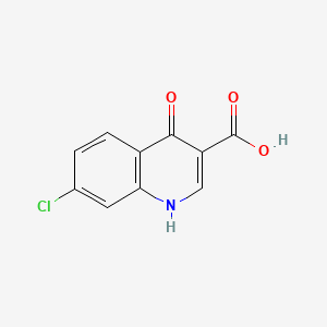 molecular formula C10H6ClNO3 B1359918 7-Chloro-4-hydroxyquinoline-3-carboxylic acid CAS No. 86-47-5