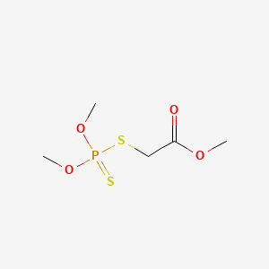 molecular formula C5H11O4PS2 B1359934 Methyl [(dimethoxyphosphinothioyl)thio]acetate CAS No. 757-86-8