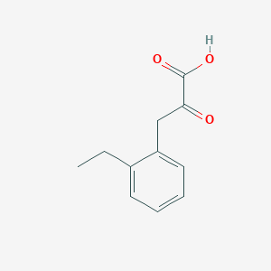 molecular formula C11H12O3 B13599448 3-(2-Ethylphenyl)-2-oxopropanoic acid 