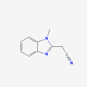 molecular formula C10H9N3 B1359945 2-(1-methyl-1H-benzo[d]imidazol-2-yl)acetonitrile CAS No. 2735-62-8