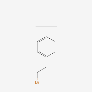 molecular formula C12H17Br B13599476 1-(2-Bromoethyl)-4-tert-butylbenzene 