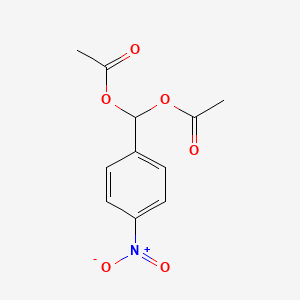 molecular formula C11H11NO6 B1359951 4-Nitrobenzylidene di(acetate) CAS No. 2929-91-1