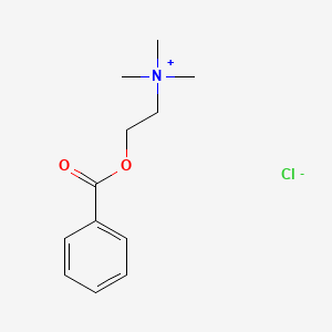 molecular formula C12H18ClNO2 B1359953 Benzoylcholine chloride CAS No. 2964-09-2