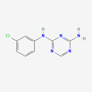 N2-(3-chlorophenyl)-1,3,5-triazine-2,4-diamine