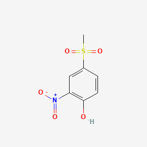 molecular formula C7H7NO5S B1359958 4-(Methylsulfonyl)-2-nitrophenol CAS No. 97-10-9