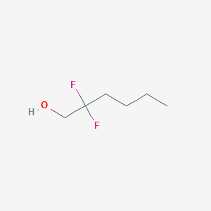 molecular formula C6H12F2O B13599652 2,2-Difluorohexan-1-ol 