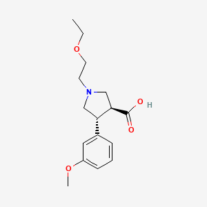 molecular formula C16H23NO4 B1359969 (3S,4R)-1-(2-ethoxyethyl)-4-(3-methoxyphenyl)pyrrolidine-3-carboxylic acid CAS No. 1186648-00-9