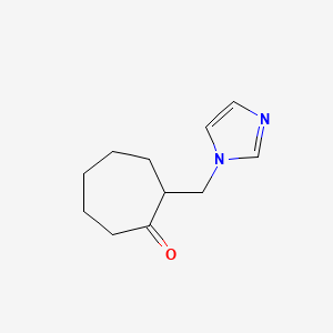 molecular formula C11H16N2O B1359971 2-(1H-imidazol-1-ylmethyl)cycloheptanone CAS No. 1142202-13-8