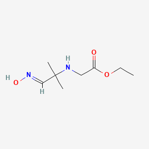 molecular formula C8H16N2O3 B1359972 Ethyl 2-((1-(hydroxyimino)-2-methylpropan-2-yl)amino)acetate CAS No. 1142202-27-4