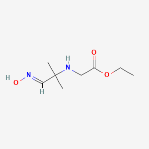 ethyl N-[(2E)-2-(hydroxyimino)-1,1-dimethylethyl]glycinate