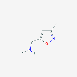 B1359983 N-methyl-1-(3-methylisoxazol-5-yl)methanamine CAS No. 401647-22-1