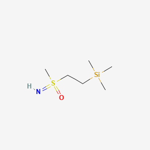 molecular formula C6H17NOSSi B13599896 Imino(methyl)[2-(trimethylsilyl)ethyl]-lambda6-sulfanone 