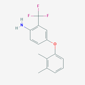 molecular formula C15H14F3NO B1359991 4-(2,3-Dimethylphenoxy)-2-(trifluoromethyl)aniline CAS No. 946784-54-9