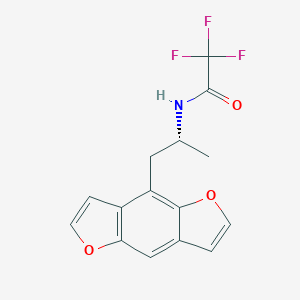 molecular formula C15H12F3NO3 B136001 (R)-Dragonfly N-Trifluoroacetamide CAS No. 332012-06-3