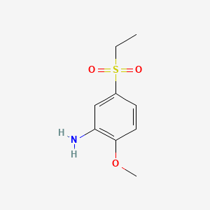molecular formula C9H13NO3S B1360015 5-(Ethylsulfonyl)-2-methoxyaniline CAS No. 5339-62-8