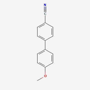 molecular formula C14H11NO B1360019 4'-Methoxy-[1,1'-biphenyl]-4-carbonitrile CAS No. 58743-77-4