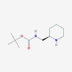 molecular formula C11H22N2O2 B136003 (R)-tert-Butyl (piperidin-2-ylmethyl)carbamate CAS No. 139004-96-9