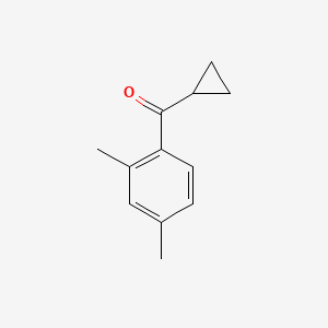 molecular formula C12H14O B1360035 环丙基 2,4-二甲苯甲酮 CAS No. 71172-79-7