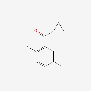 molecular formula C12H14O B1360036 Cyclopropyl 2,5-xylyl ketone CAS No. 71172-44-6