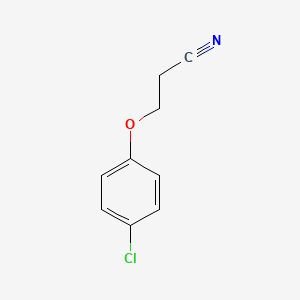 molecular formula C9H8ClNO B1360037 3-(4-Chlorophenoxy)propanenitrile CAS No. 46125-42-2
