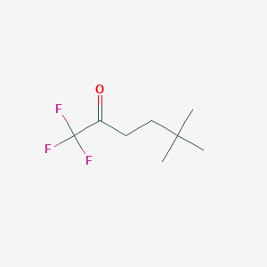 molecular formula C8H13F3O B13600424 1,1,1-Trifluoro-5,5-dimethylhexan-2-one 