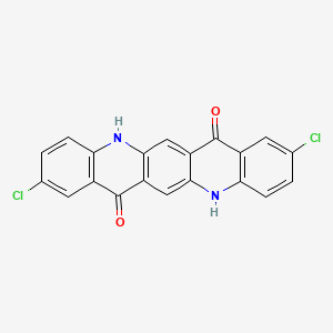 molecular formula C20H10Cl2N2O2 B1360043 2,9-Dichloro-5,12-dihydroquino[2,3-b]acridine-7,14-dione CAS No. 3089-17-6