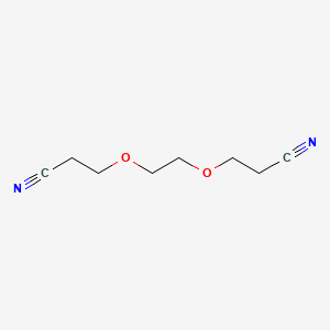 molecular formula C8H12N2O2 B1360052 1,2-Bis(2-cyanoethoxy)ethane CAS No. 3386-87-6