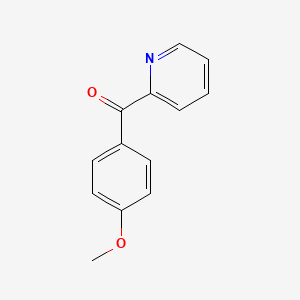 molecular formula C13H11NO2 B1360066 Ketone, p-methoxyphenyl 2-pyridyl CAS No. 6305-18-6