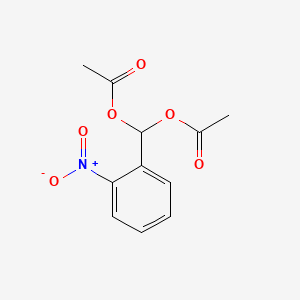molecular formula C11H11NO6 B1360070 2-Nitrobenzylidene di(acetate) CAS No. 6345-63-7