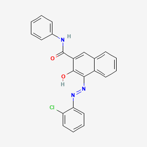 molecular formula C23H16ClN3O2 B1360073 2-萘甲酰胺，4-[(2-氯苯基)偶氮]-3-羟基-N-苯基- CAS No. 6410-26-0