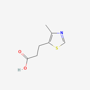 molecular formula C7H9NO2S B1360075 3-(4-methyl-1,3-thiazol-5-yl)propanoic acid CAS No. 6469-32-5